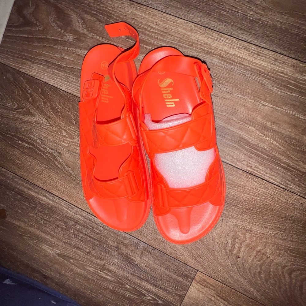Shein orange sandals